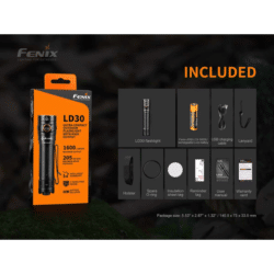 Fenix Ld30 Led Flashlight 1600 Lumen - Dyehard Paintball
