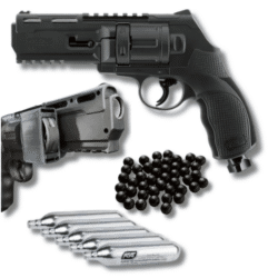 umarex t4e hdr50 gen 2 revolver 13 joules+ package 2 0.50 caliber black