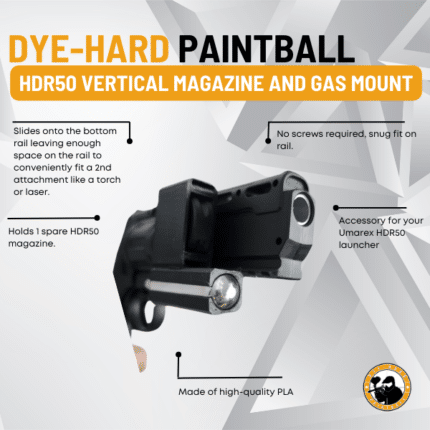 Hdr50 Vertical Mount and Gas Mount - Dyehard Paintball