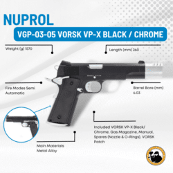 Nuprol Vgp-03-05 Vorsk Vp-x Black / Chrome - Dyehard Paintball