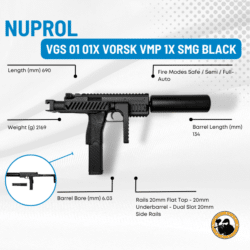 Nuprol Vgs 01 01x Vorsk Vmp 1x Smg Black - Dyehard Paintball