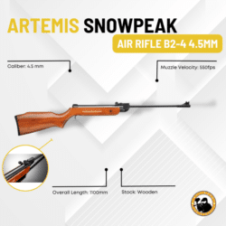 Artemis Snowpeak Air Rifle B2-4 4.5mm - Dyehard Paintball