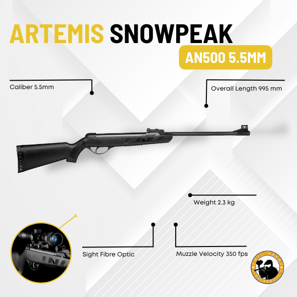 Artemis Snowpeak An500 5.5mm - Dyehard Paintball