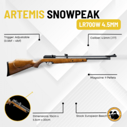 Artemis Snowpeak Lr700w 4.5mm - Dyehard Paintball