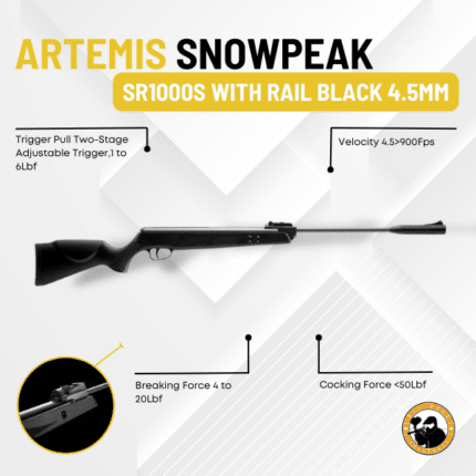 artemis snowpeak sr1000s with rail black 4.5mm