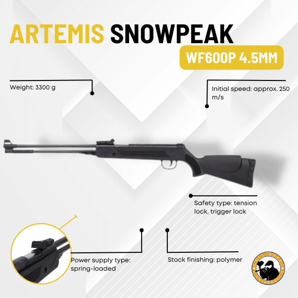 Artemis Snowpeak Wf600p 4.5mm - Dyehard Paintball