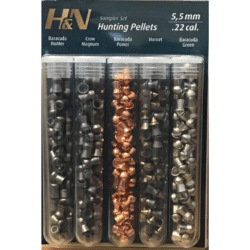 H&n Sampler Set Hunting Pellets 5.5mm 0.22 Caliber - Dyehard Paintball