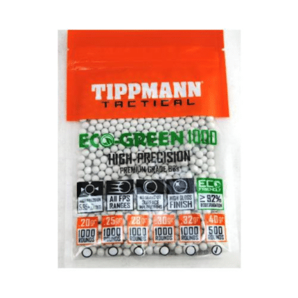 Tippmann 6mm Eco Bbs 28g 500ct White - 65553 - Dyehard Paintball