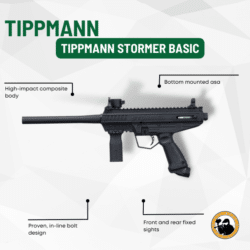 Tippmann Stormer Basic 0.68 Caliber Black - Dyehard Paintball