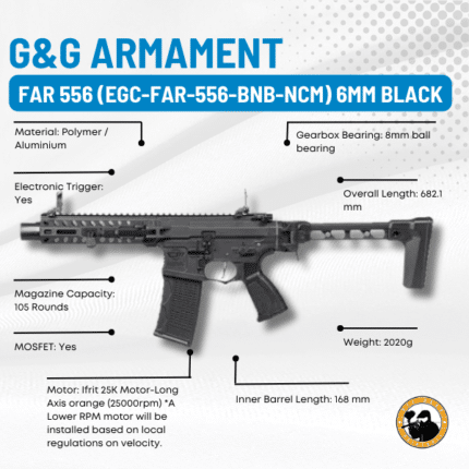 g&g armament far 556 (egc-far-556-bnb-ncm) 6mm black