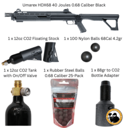 umarex hdx68 40 joules refillable package 0.68 caliber black