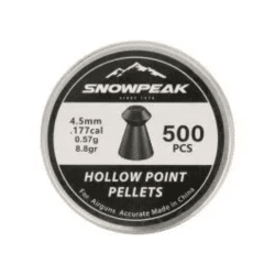 artemis snowpeak hollow point pellets for airguns 4.5mm 500 pcs