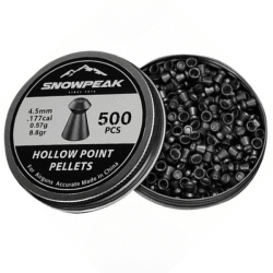 artemis snowpeak hollow point pellets for airguns 4.5mm 500 pcs