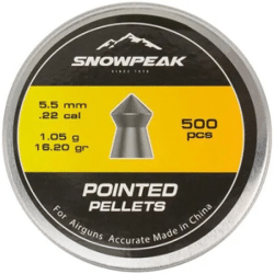 artemis snowpeak pointed lead pellets 500 pcs 5.5mm