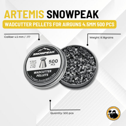artemis snowpeak wadcutter pellets for airguns 4.5mm 500 pcs