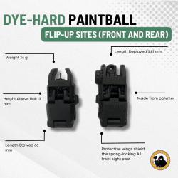 flip-up sites (front and rear)