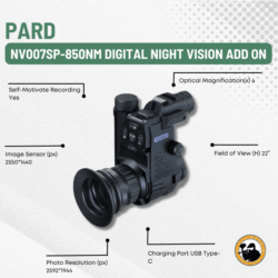 pard nv007sp-lrf-850nm digital night vision add on