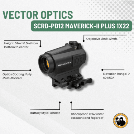 vector optics scrd-pd12 maverick-ii plus 1x22