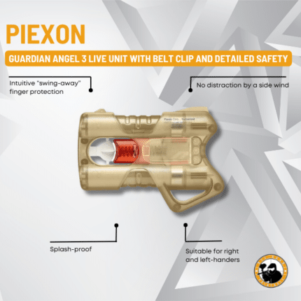 jpx guardian angel 3 live unit with belt clip and detailed safety