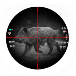 pard ns4-70lrf-850nm night stalker 4k scope with ir & rangefinder