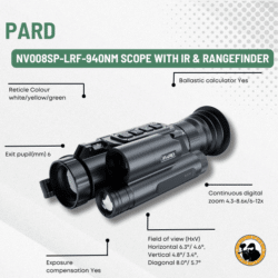 pard nv008sp-lrf-940nm scope with ir & rangefinder