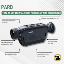 pard ta32-35-lrf thermal vision monocular with rangefinder