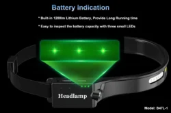 speras b47l-1 500lm rechargeable headlamp (white+motion sensor)