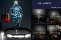 speras b47l-1 500lm rechargeable headlamp (white+motion sensor)