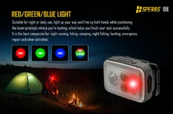 speras b8 rechargeable headlamp 700lm