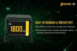 speras b8 rechargeable headlamp 700lm