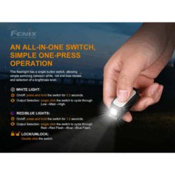 fenix e-lite multi mini edc clip-on flashlight