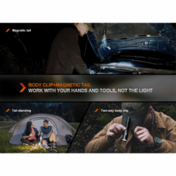 fenix fenix e28r v2.0 rechargeable edc 1700 lumen flashlight