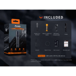 fenix pd40r v3.0 rechargeable flashlight