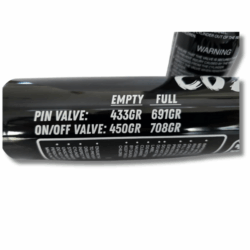 frog air 9oz co2 pin-valve bottle