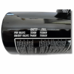 frog air 16oz co2 on/off-valve bottle