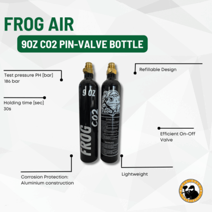 frog air 9oz co2 pin-valve bottle