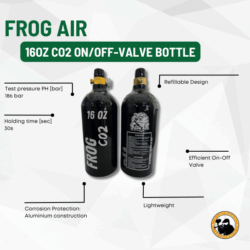 frog air 16oz co2 on/off-valve bottle