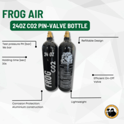 frog air 24oz co2 pin-valve bottle