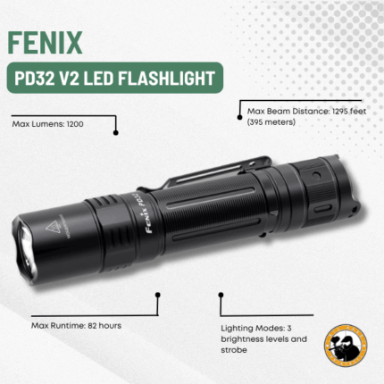 fenix pd32 v2 led flashlight