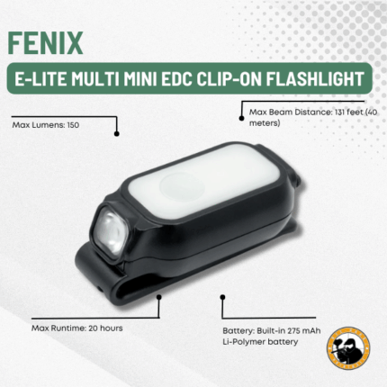 fenix e-lite multi mini edc clip-on flashlight