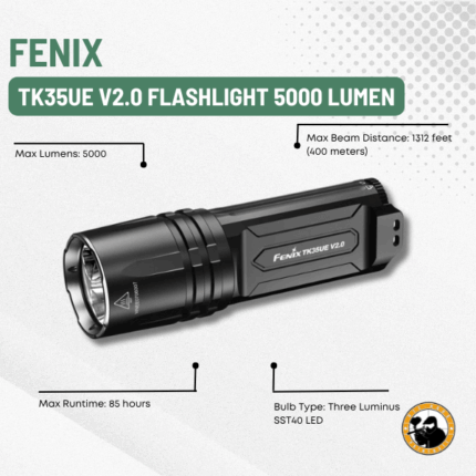 fenix tk35ue v2.0 flashlight 5000 lumen