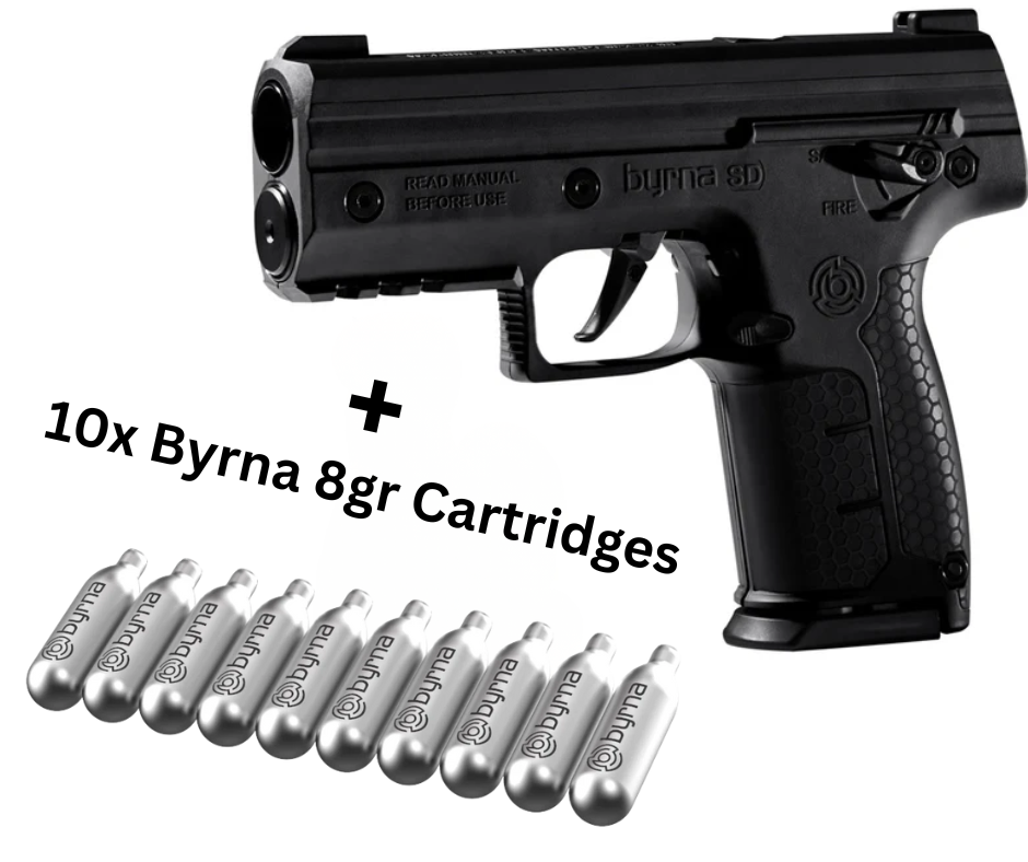 byrna sd basic kit 0.68 caliber black + gas byrna sd basic kit 0.68 caliber black + gas