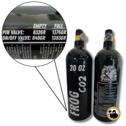 frog air 20oz co2 on/off-valve bottle