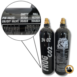 frog air 24oz co2 pin-valve bottle