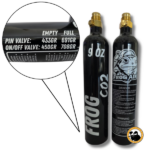 frog air 9oz co2 pin-valve bottle