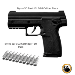 byrna sd basic kit 0.68 caliber black + gas