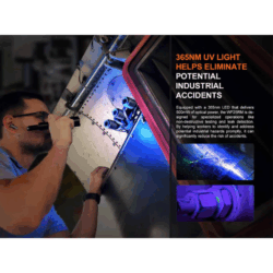 fenix wf25rm rechargeable work flashlight with charging dock 3000 lumen