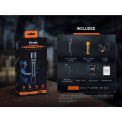 fenix wf25rm rechargeable work flashlight with charging dock 3000 lumen