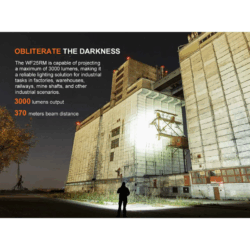 fenix wf25rm rechargeable work flashlight with charging dock 3000 lumen