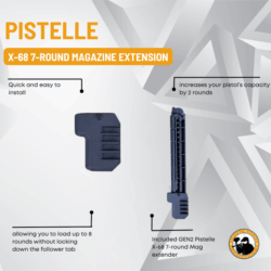 pistelle x-68 7-round magazine extension